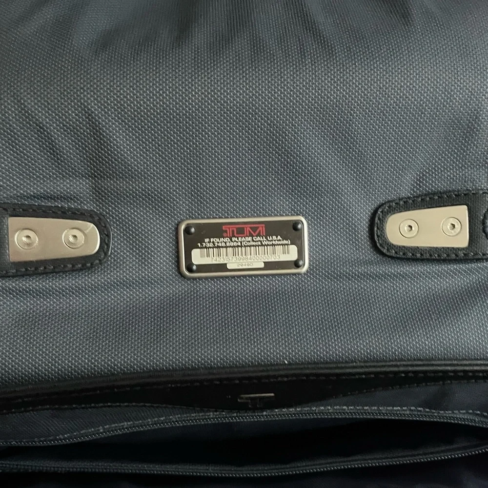 Tumi leather briefcase bag